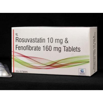 Rosuvastatin 10mg & Fenofibrate 160mg Tab