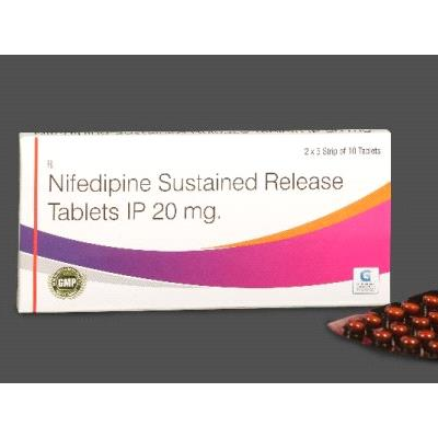 Nifedipine Sustained Release Tablet Ip 20 Mg