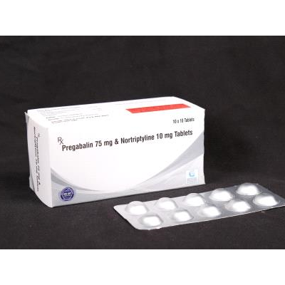 Pregabalin 75 Mg & Nortriptyline 10 Mg Tablets