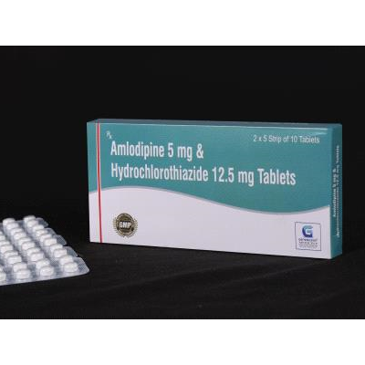 Amlodipine 5 Mg & Hydrochlorothiazide 12.5 Mg Tab