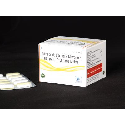 Glimepiride 0.5mg & Metformin HCI 500 mg (SR)