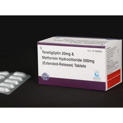 Tenegliptin 20 Mg & Metformin Hydrocloride 500 Mg ER Tab