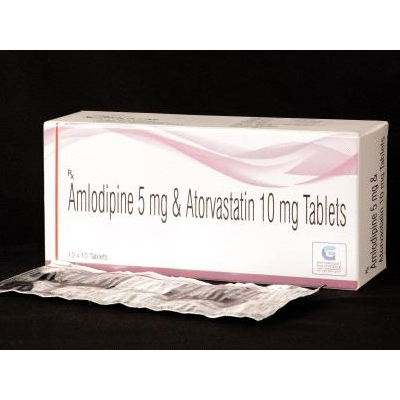 Amlodipine 5 mg & Atorvastatin 10 mg Tablets