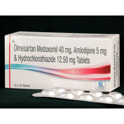 Olmesartan 40 mg,Amlodipine  5mg & Hydrochlorothiazide 12.50 mg Tab